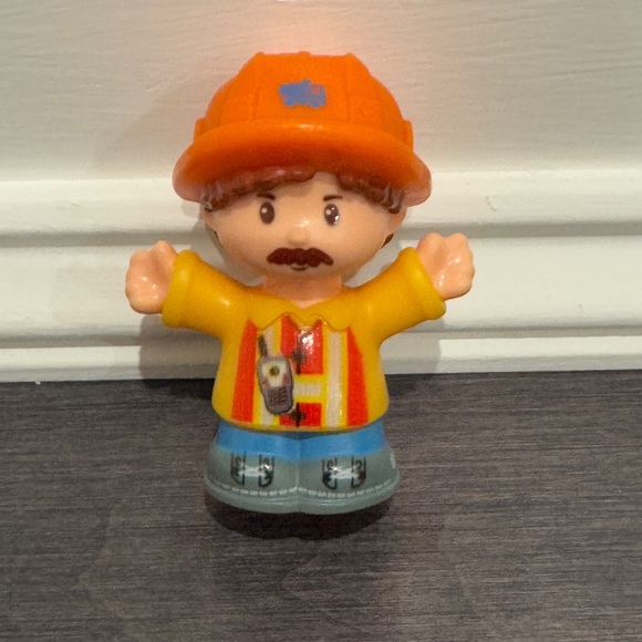 Fisher Price Little People Construction Worker Man - Picture 1 of 2